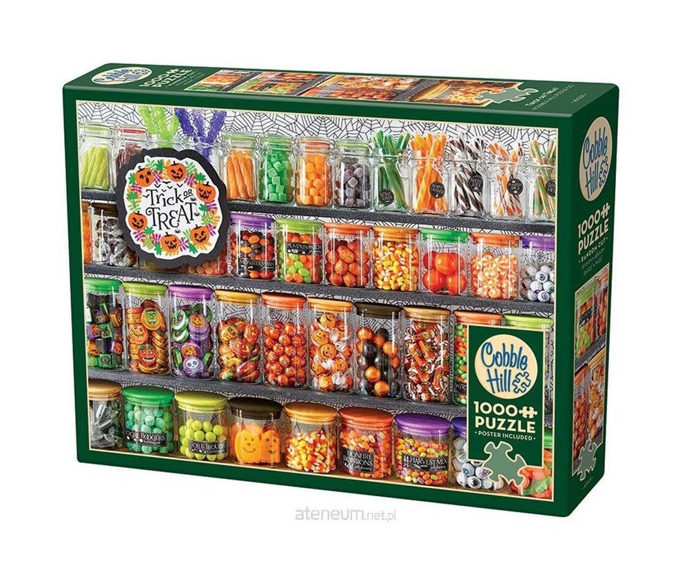 Cobble Hill 1000 Piece Puzzle - Trick or Treat - Sample Poster Included