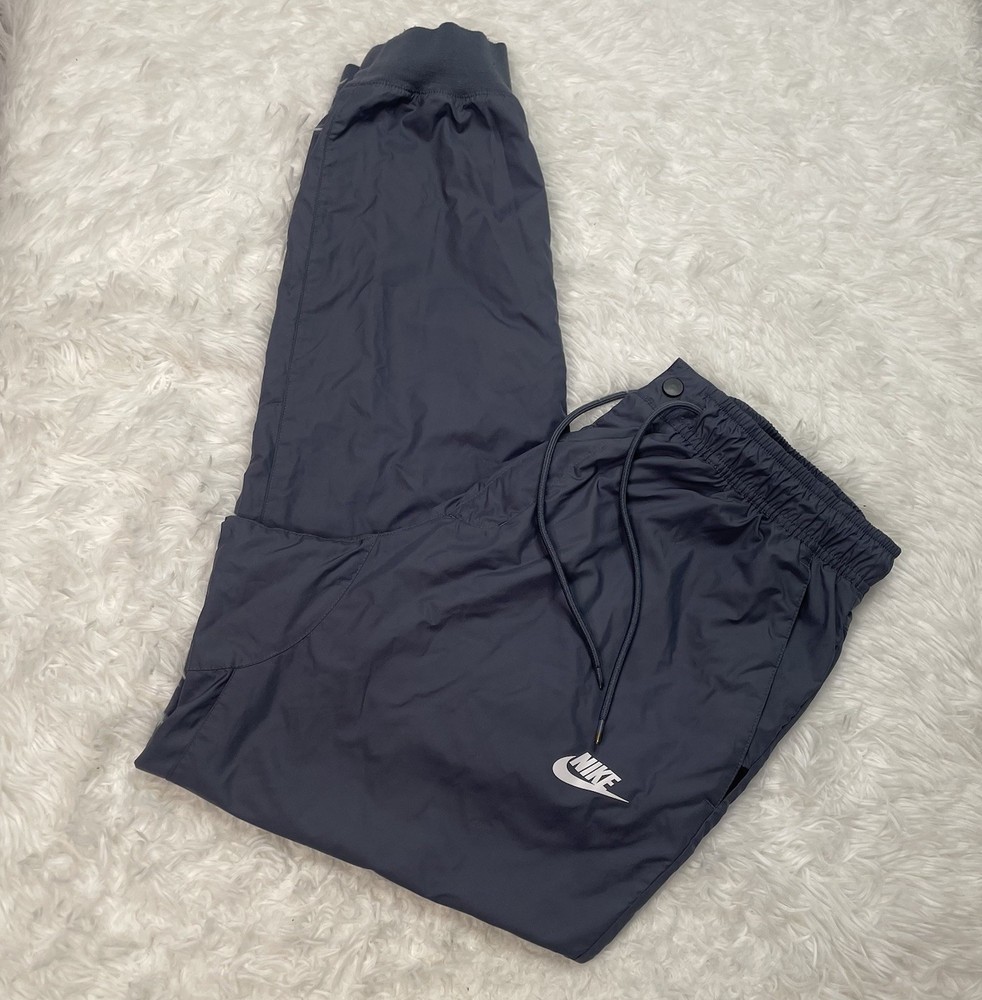 Nike Sportswear Windrunner Jogger Pants Mens Size Large Gray Cuffed Mesh 898403