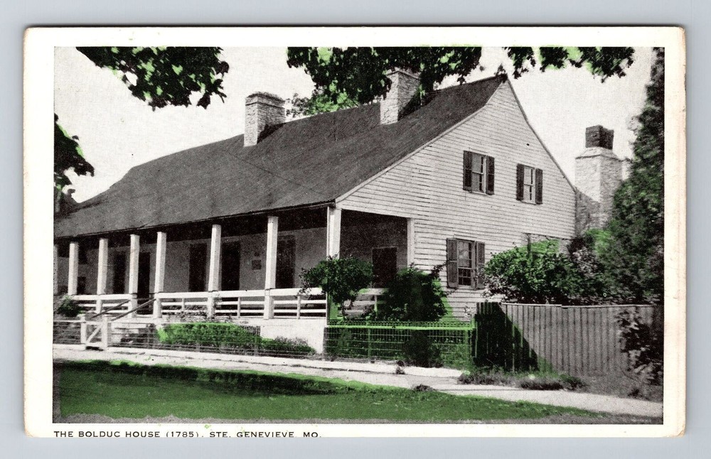 Genevieve MO-Missouri, The Bolduc House, Exterior, Vintage Postcard
