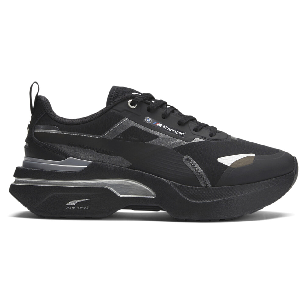 Puma Bmw Mms Kosmo Rider Lace Up  Womens Black Sneakers Casual Shoes 30741701