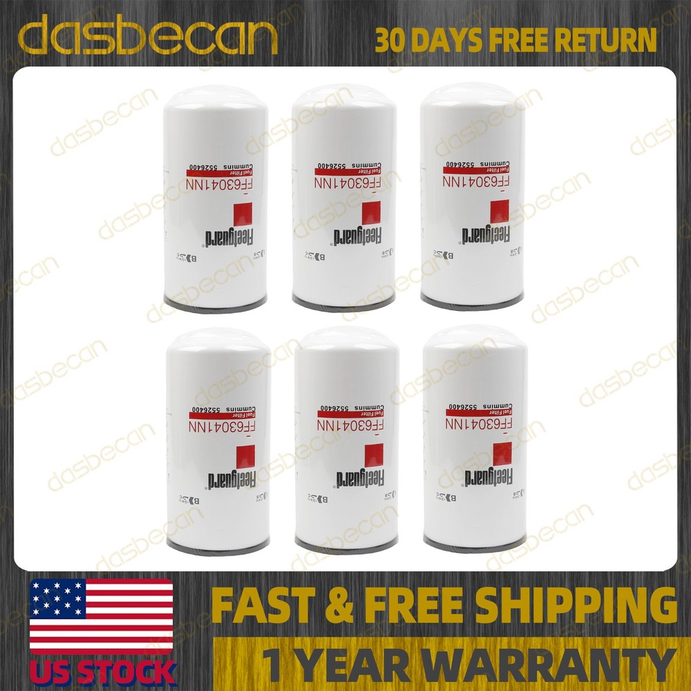 NEW 6Pcs FF63041NN Fuel Filter For Replace Cummins 5526400 FF63041 FF63041NNEB