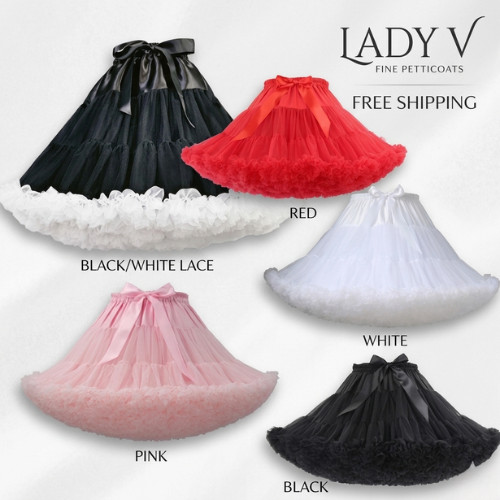 Women Girl Lolita Petticoat Crinoline Underskirt Long Tutu Skirt Cosplay Fashion