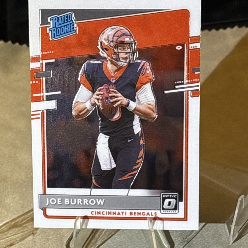 2020 Panini Donruss Optic-Rated Rookies Optic #151 Joe Burrow (RC) Pretty Clean!