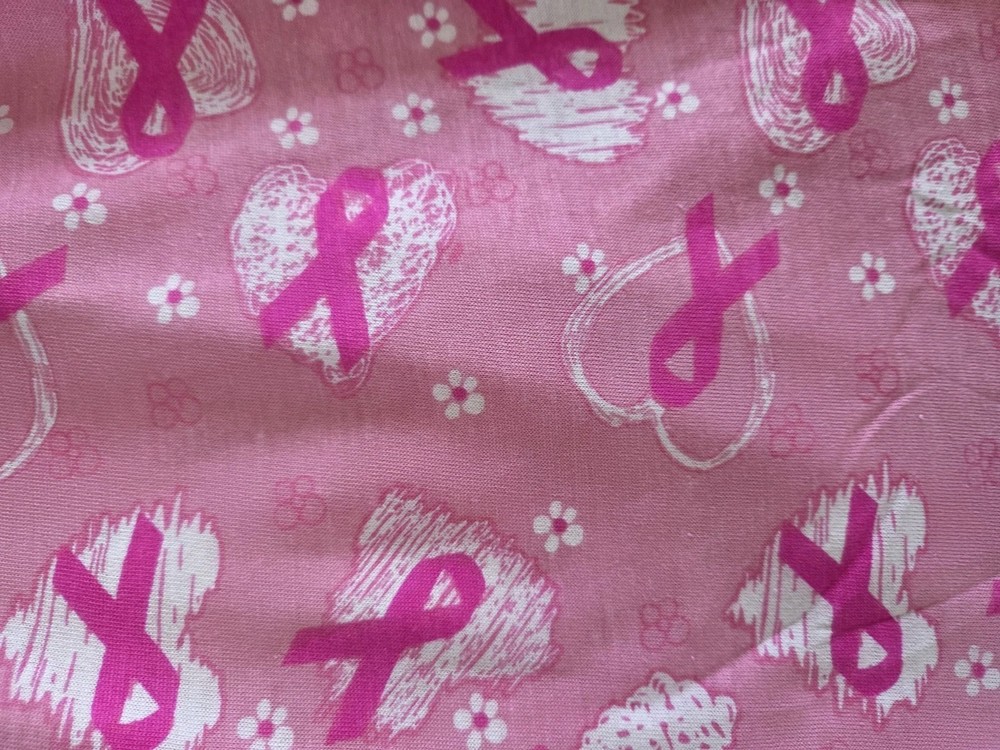 LARGE Breast Cancer Hearts/pink Ribbon Design Knit Pajama/lounge Pants Bnwt