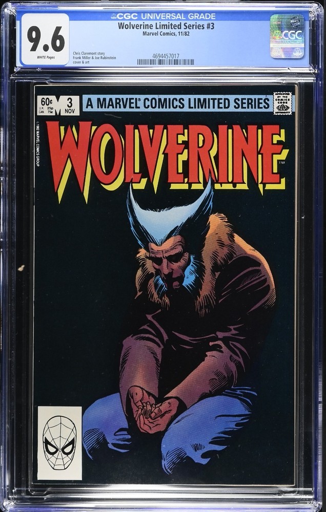 Wolverine #3 CGC 9.6 Incredible Looking Book! 1982 Vol 1
