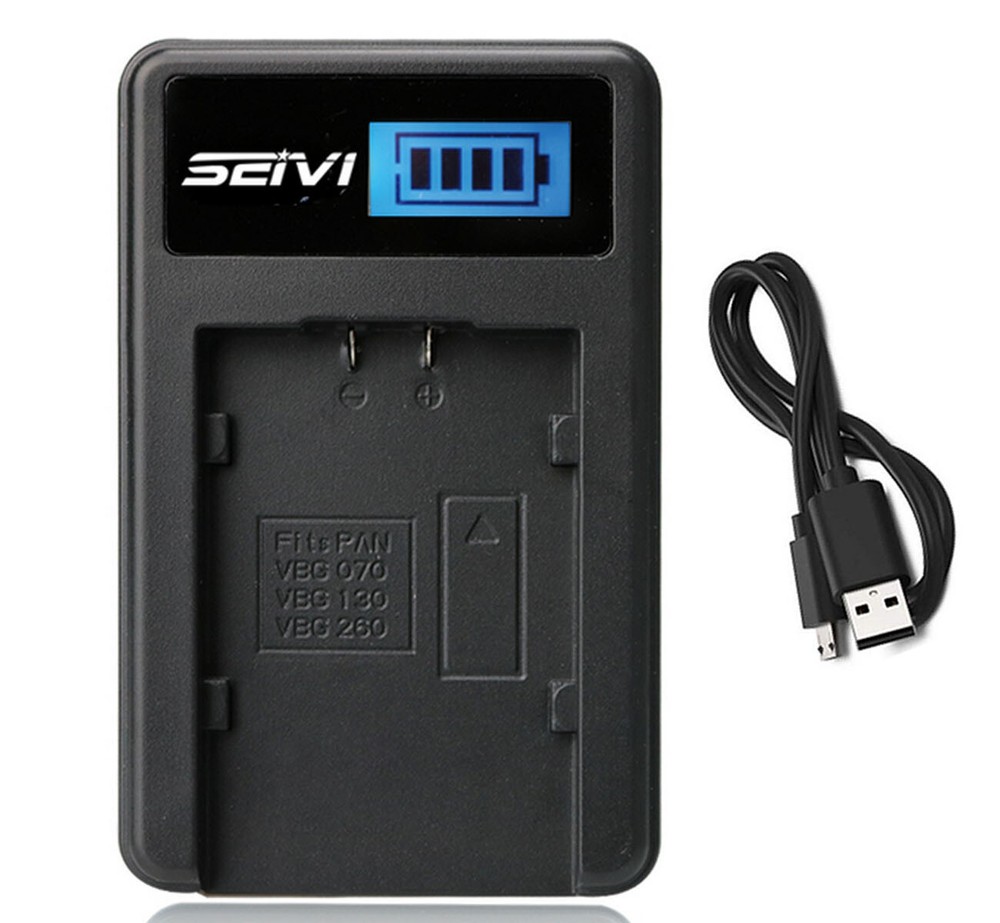 Battery Charger for Panasonic VDR-M53,VDR-M53PP,VDR-M54,VDR-M54PP Camcorder