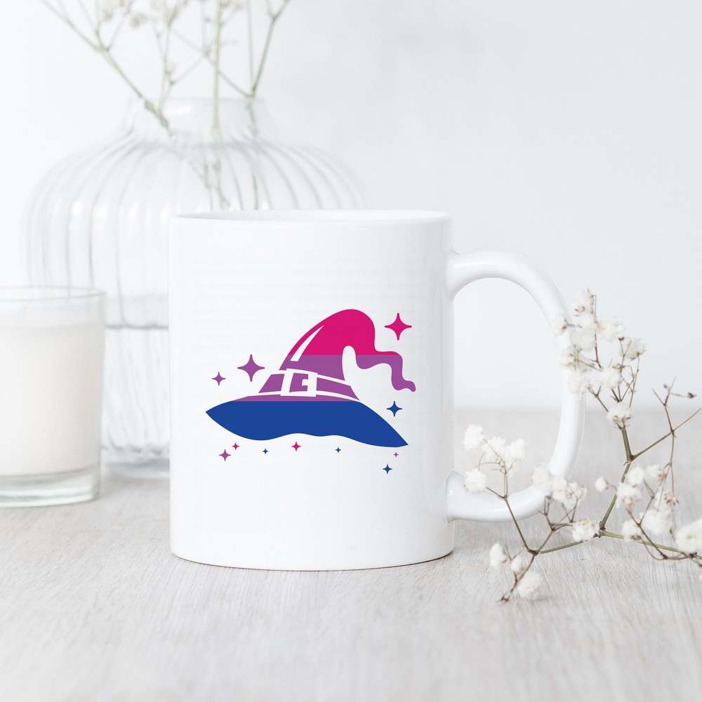 Bisexual Halloween Hat Mug Bisexual Witch Mug Bisexual Halloween Gift Bi Spooky