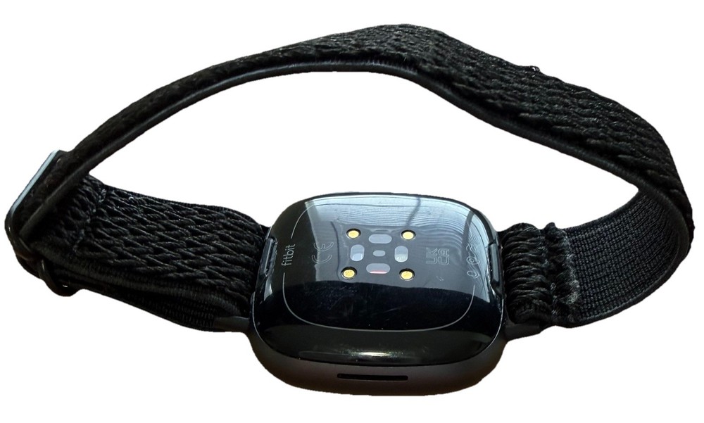 Fitbit Versa 4 Fitness Smartwatch Black With Black Elastic Band