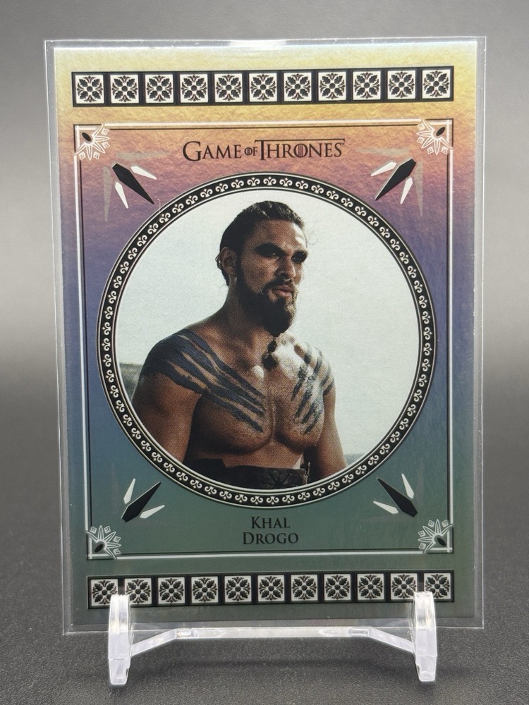 2024 Game of Thrones Legends Of The Realm Jason Momoa as Khal Drogo Opal /25