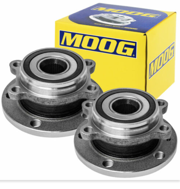 2PCS 4-Lug MOOG Front Wheel Bearing Hub For VW Jetta Passat CC Tiguan 2009-2017