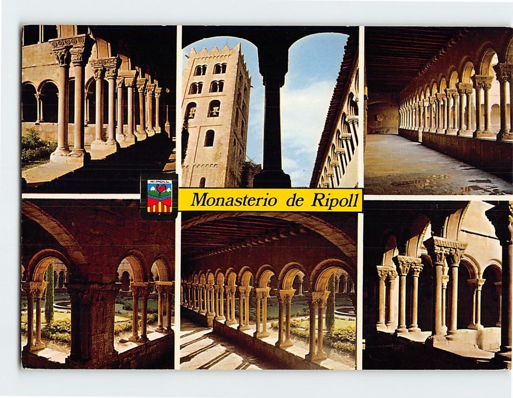 Postcard Monasterio de Ripoll Spain