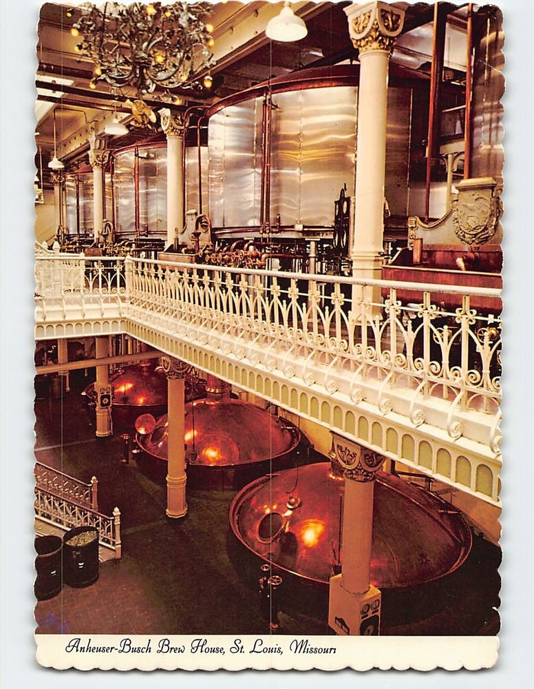 Postcard Anheuser Busch Brew House St. Louis Missouri USA