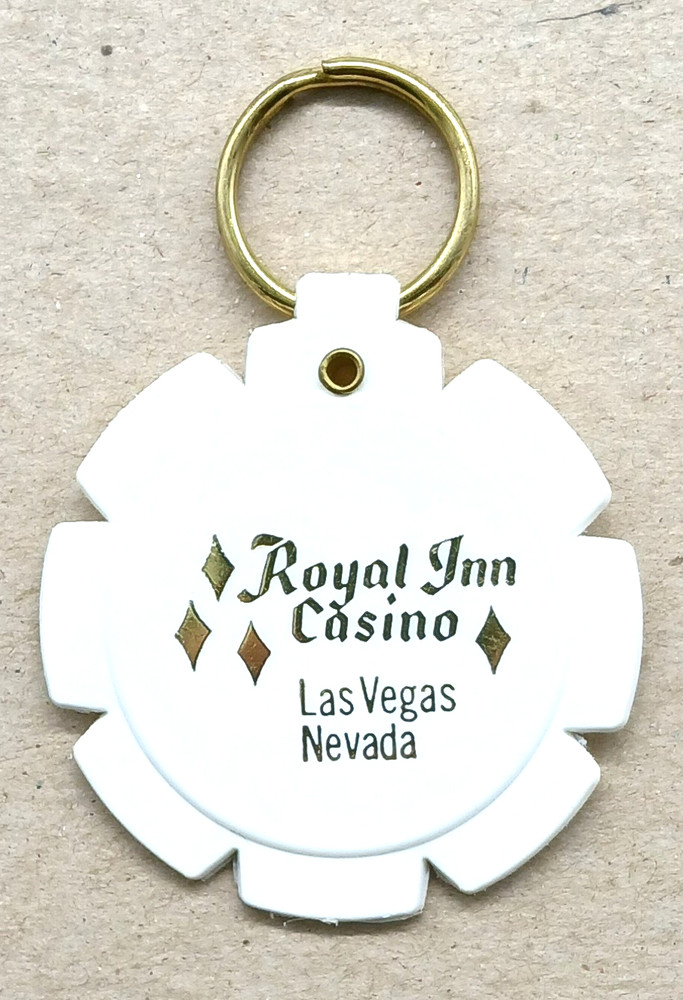 Vintage Royal Inn Casino Hotel Gambling Las Vegas Nevada Keychain Keyring