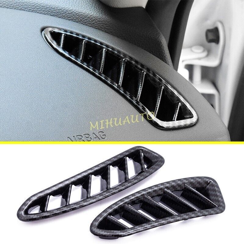 For 2020-2023 Hyundai Sonata Carbon Fiber Interior Dashboard Air Vent Cover Trim