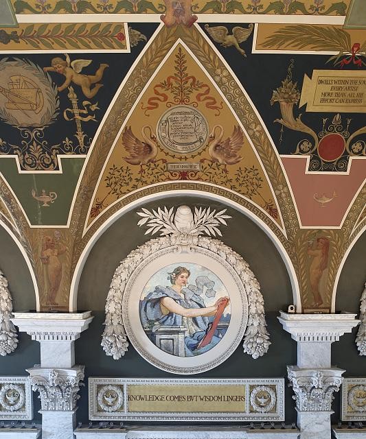 Washington DC Library of Congress Thomas Jefferson Building Wisdom Mural 2007