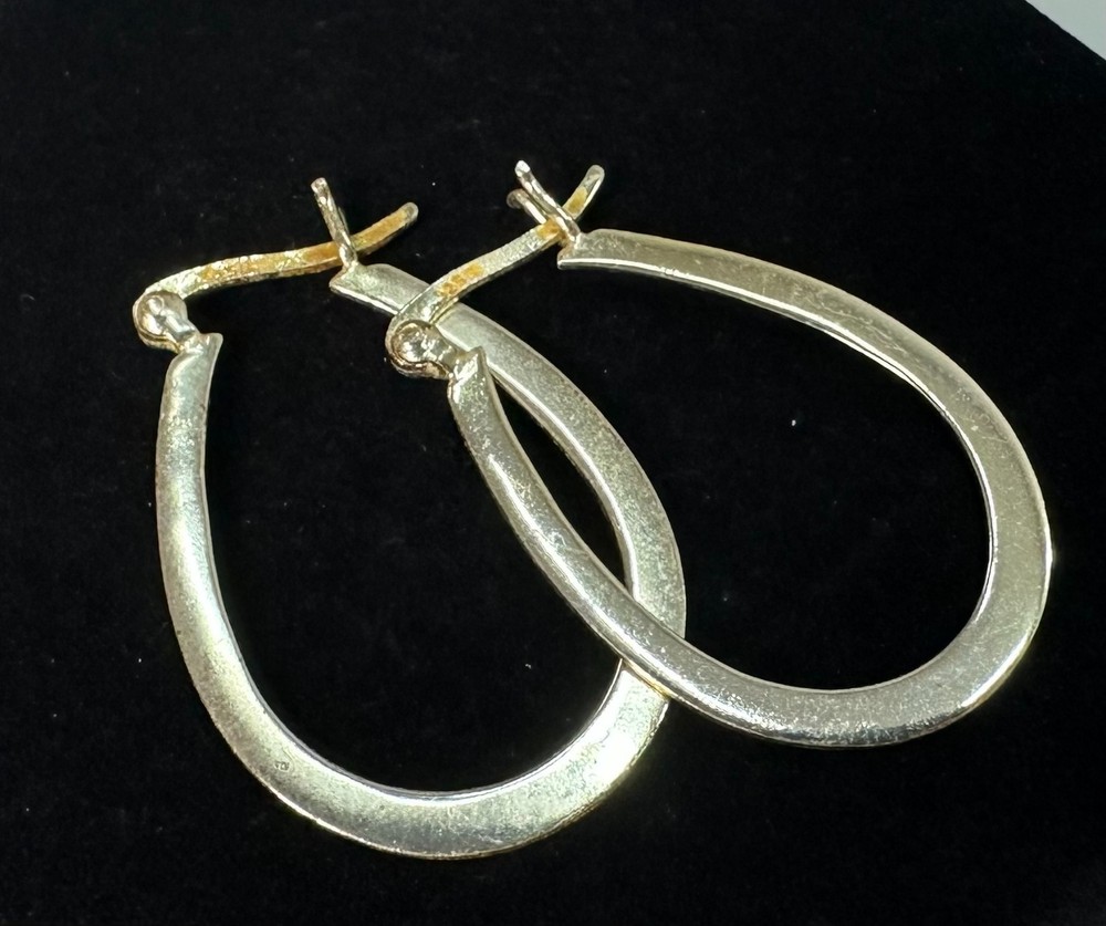 Vintage Hoop Earrings MARKED 925 Sterling Silver Jewelry Lot I