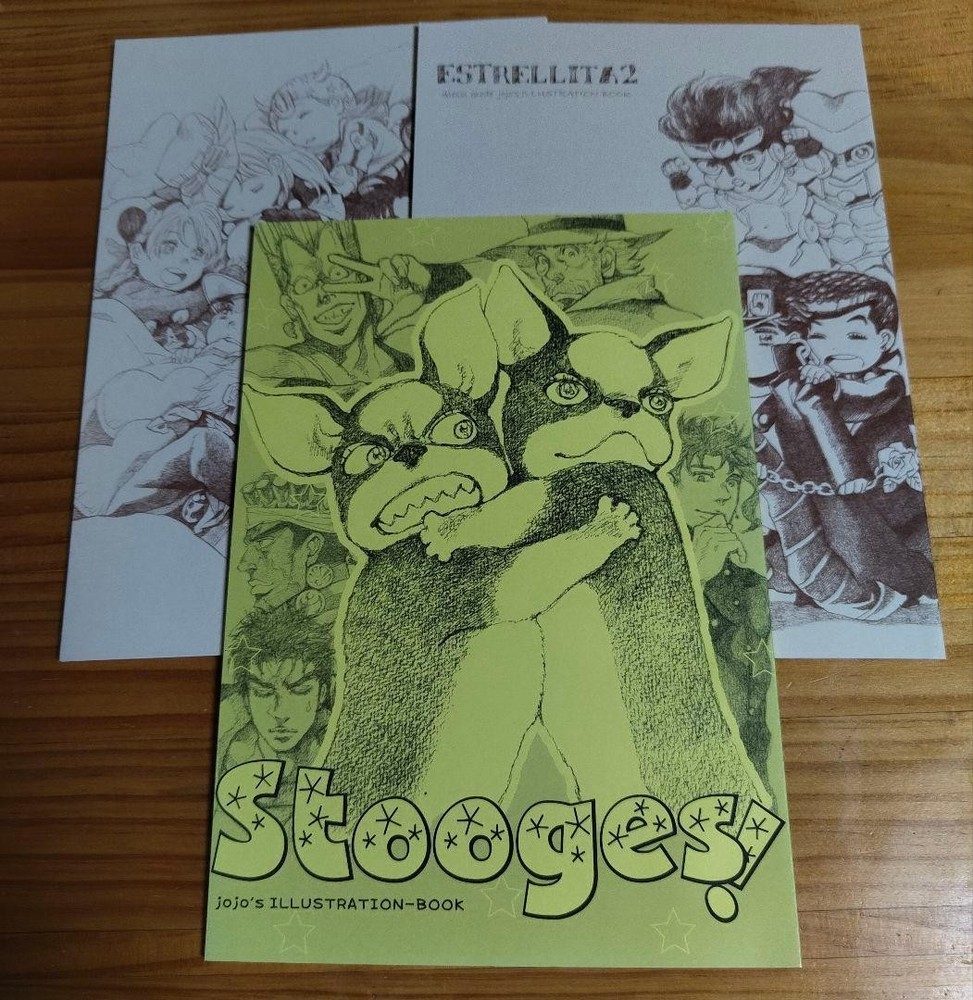 JoJo's Bizarre Adventure Doujinshi 3-book set Illustration book bud