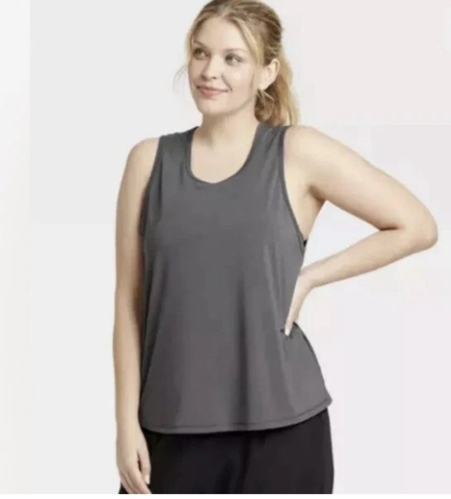 All In Motion Women's Active Tank Top Dark Gray Moisture wicking XS