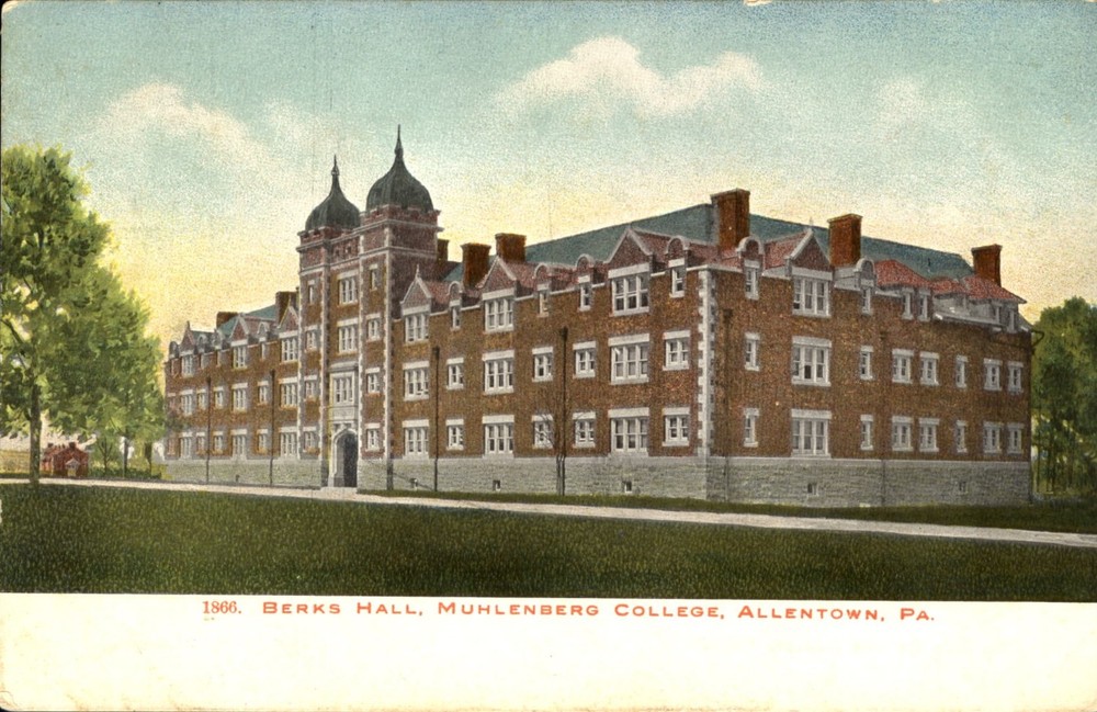 Berks Hall Muhlenberg College Allentown Pennsylvania PA ~ UDB c1905