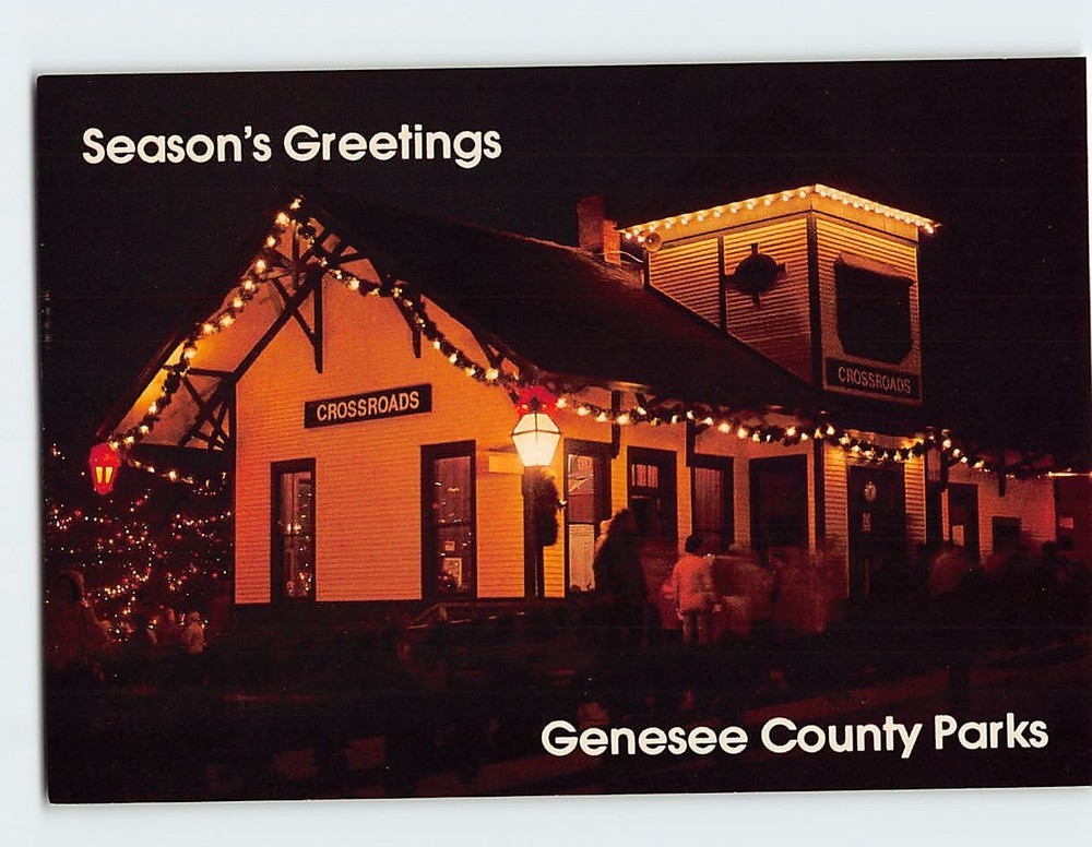 Postcard Crossroads Depot Flint Michigan USA
