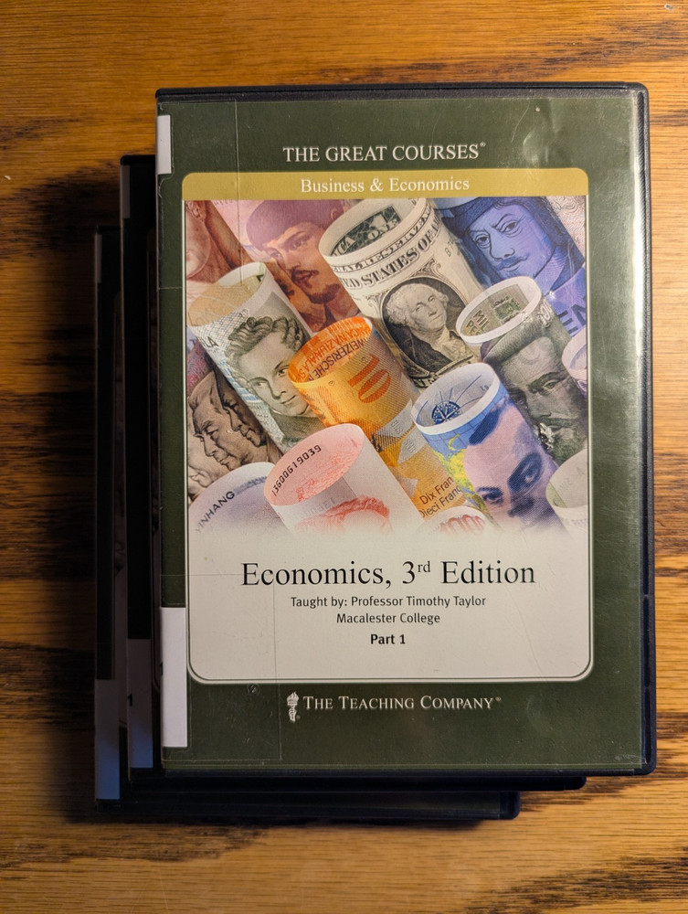 Great Courses: Economics, 3rd Edition by Timothy Taylor, DVDs, Ex-Library