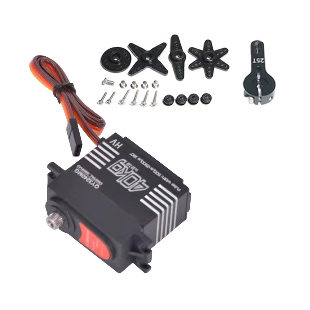 40KG Metal Steering Gear Arm 180° 1/8 1/10 Scale Steering Throttle Digital Servo
