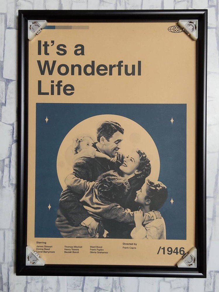 Combine It Wonderful Life James Stewart DonnReed Poster fire_【Tags Movie】 V4