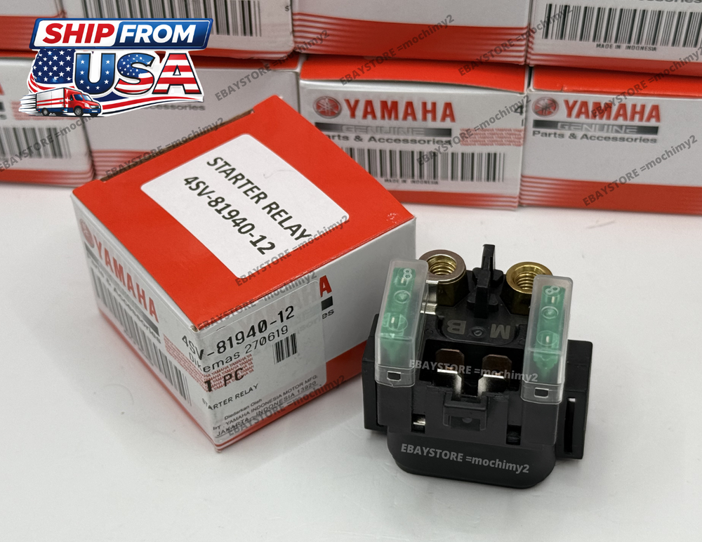 4SV-81940-12-00 NEW YAMAHA OEM STARTER RELAY SOLENOID YXR YFM VMX YZF FZ6R