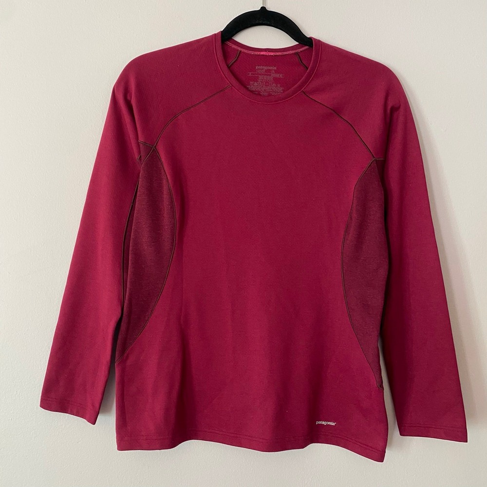 Patagonia Magenta Purple Capilene 3 Long Sleeve Base Layer Shirt Women's Small