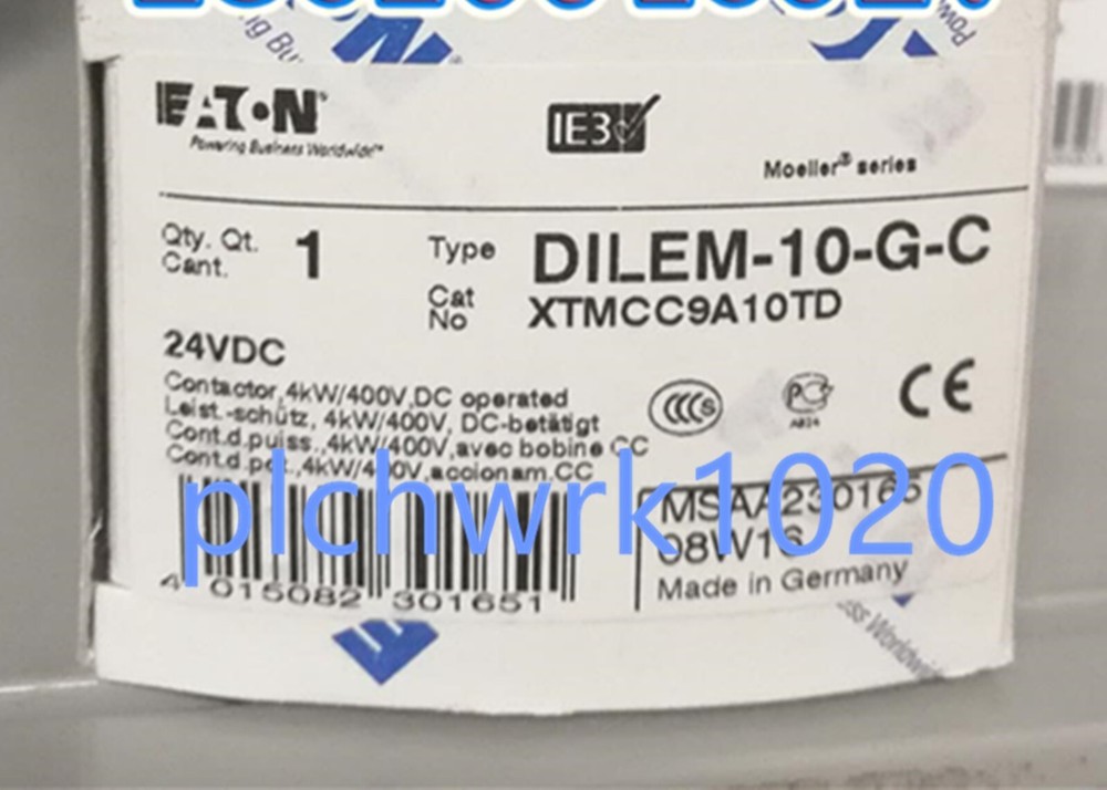 1 PCS NEW IN BOX EATON DILEM-10-G-C(24VDC) small contactor