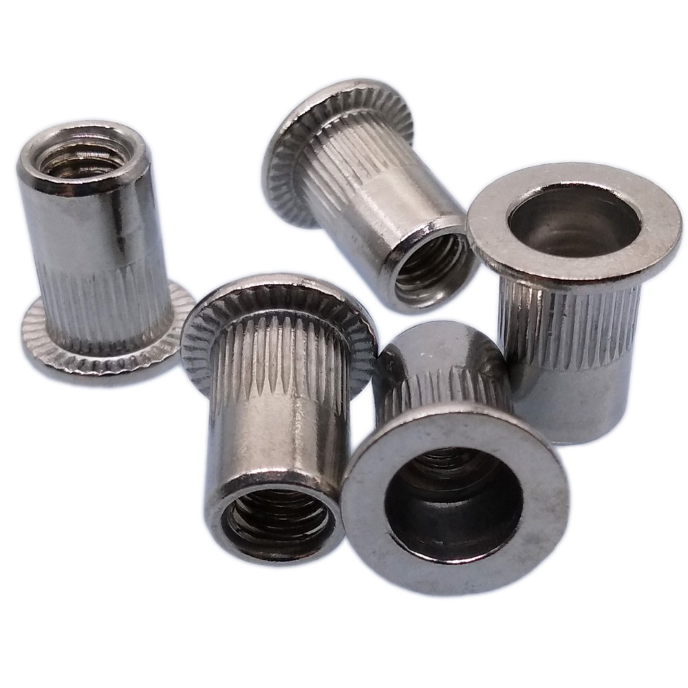 US Stock 10pcs M8x1.25x18mm LFK Stainless Steel Rivet Nut Rivnut Insert Nutsert