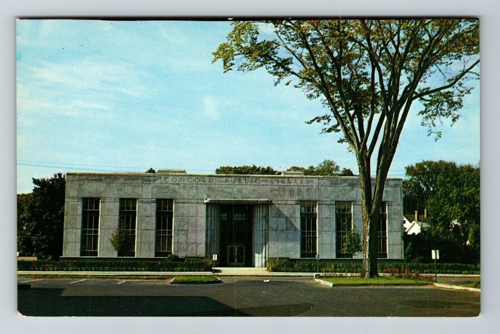 Concord NH-New Hampshire Concord Public Library Exterior Vintage Postcard