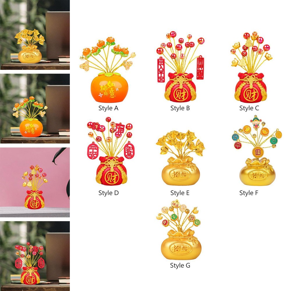 Tabletop Ornament Art Craft Collection Lucky Figurine Chinese Fortune Statue for