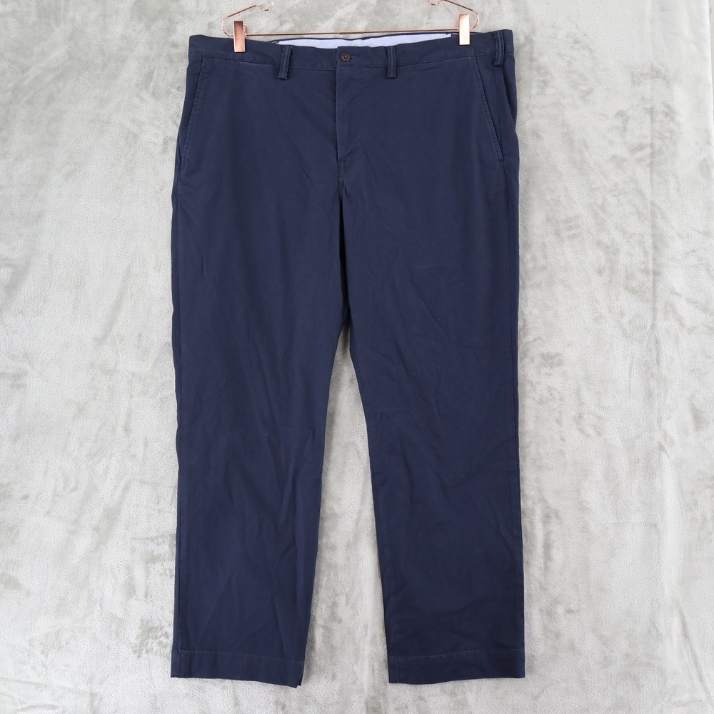Polo Ralph Lauren Chino Pants Men 40/30 Navy Blue Stretch Straight Fit Twill NWT