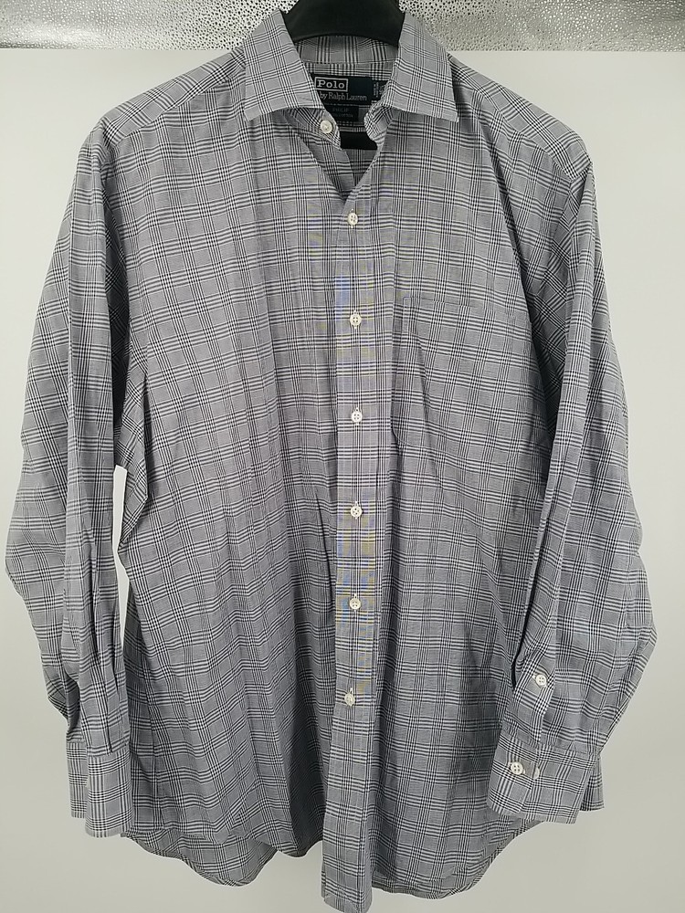 Ralph Lauren Philip Plaid Button-Up Dress Shirt Men's Size 16.5 32-33