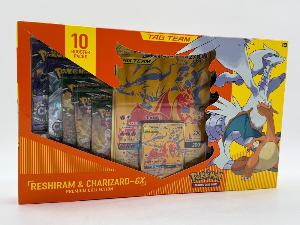 Pokemon TCG Reshiram & Charizard GX Premium Collection Box SEALEDPROBSTEIN123 is actively accepting CONSIGNMENTS !!