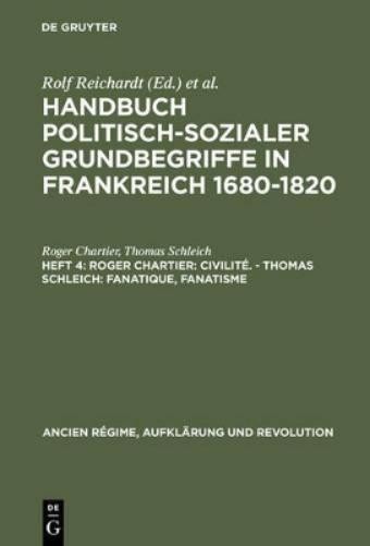 Roger Chartier  Handbuch politisch-sozialer Grundbegriffe in Frankrei (Hardback)