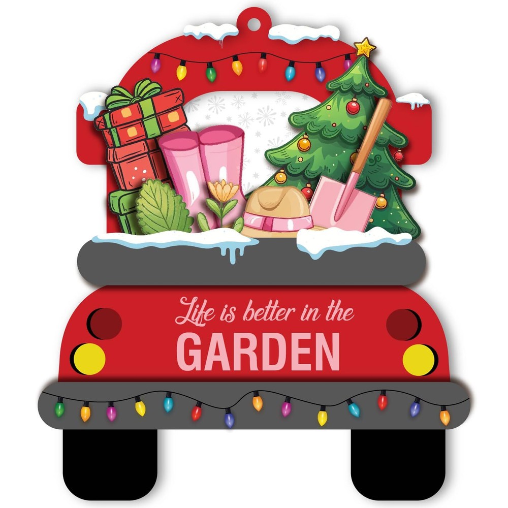 Gardening Christmas Ornament, Plant Garden Tools Christmas Ornament, Season's...