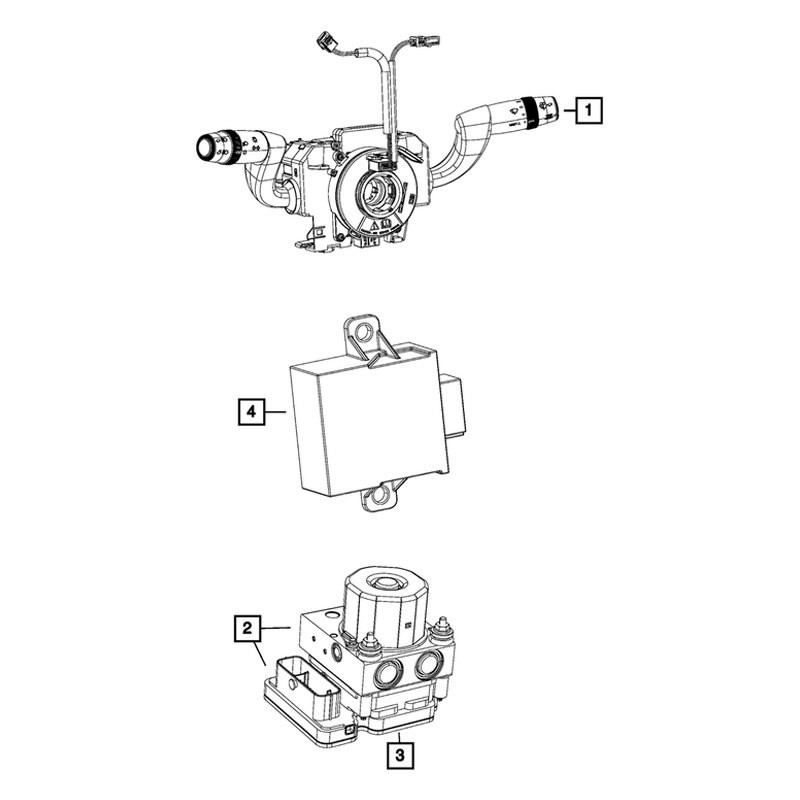 Mopar ABS Control Module 68370501AA Replacement Part-image
