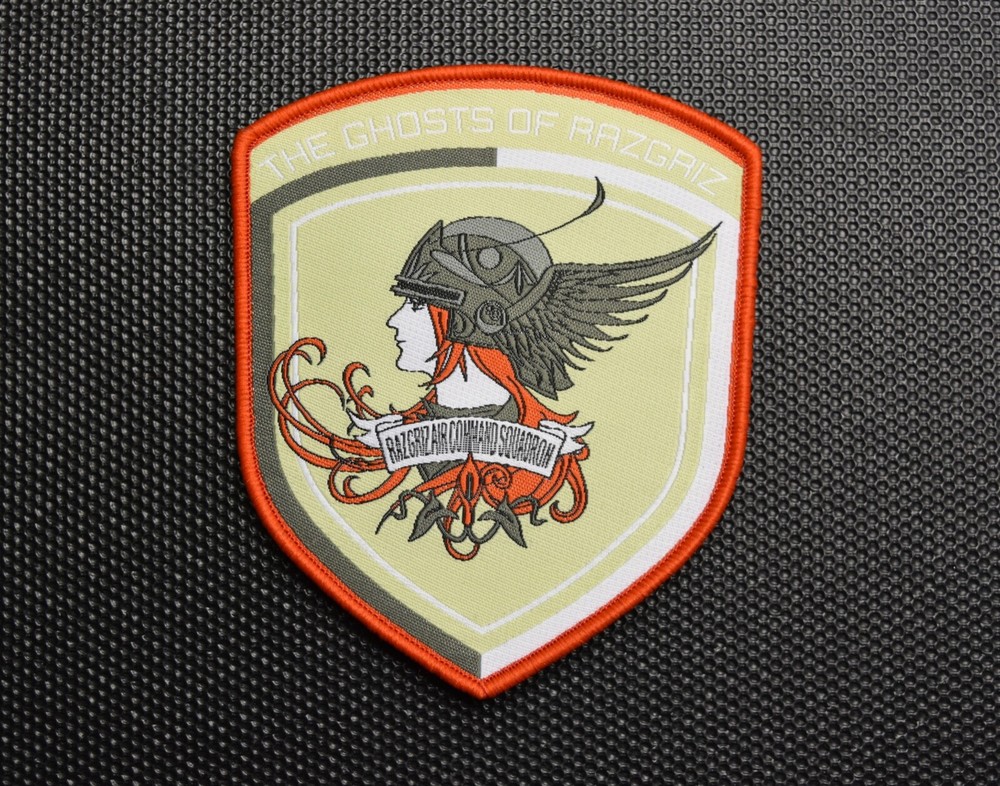 Ace Combat The Ghosts Of Ragriz Woven Uniform Morale Patch Hook/Loop Backing-image