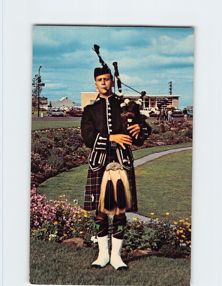 Postcard Piper in Titan Dress Nova Scotia Canada