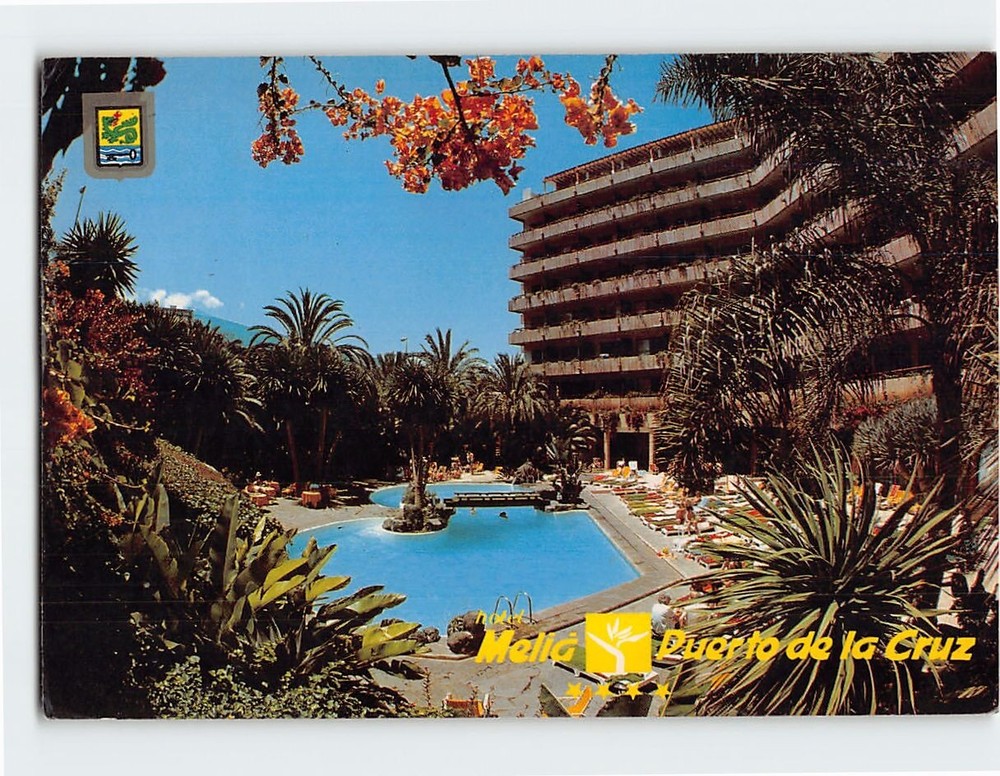 Postcard Pool View Hotel Melia Puerto de la Cruz Spain
