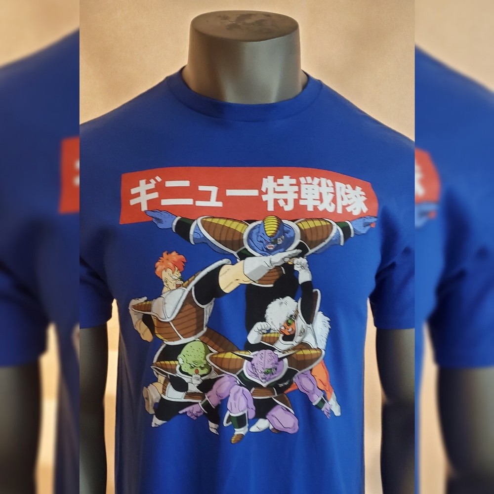 Dragon Ball Z Tshirt Men's Short Sleeve Crew Neck Size M Graphic Logo  Blue