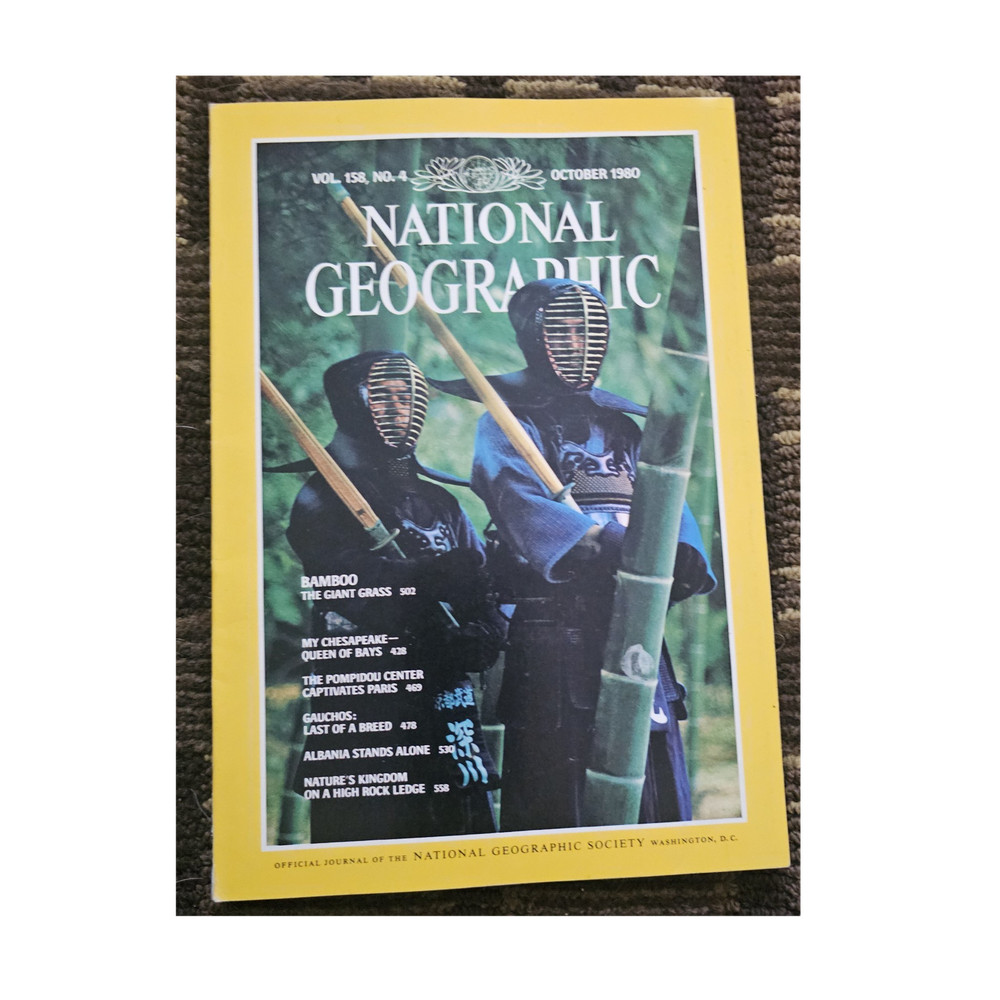 National Geographic Vol 158 No 4 October 1980 Illustrated Bamboo Chesapeake Bay