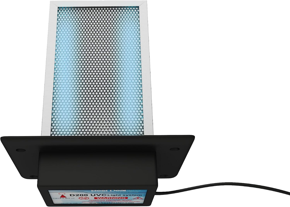 D200 Dual Lamp Air Purifier Whole House Filter Uv Light in Duct for Hvac Ac (Air-image