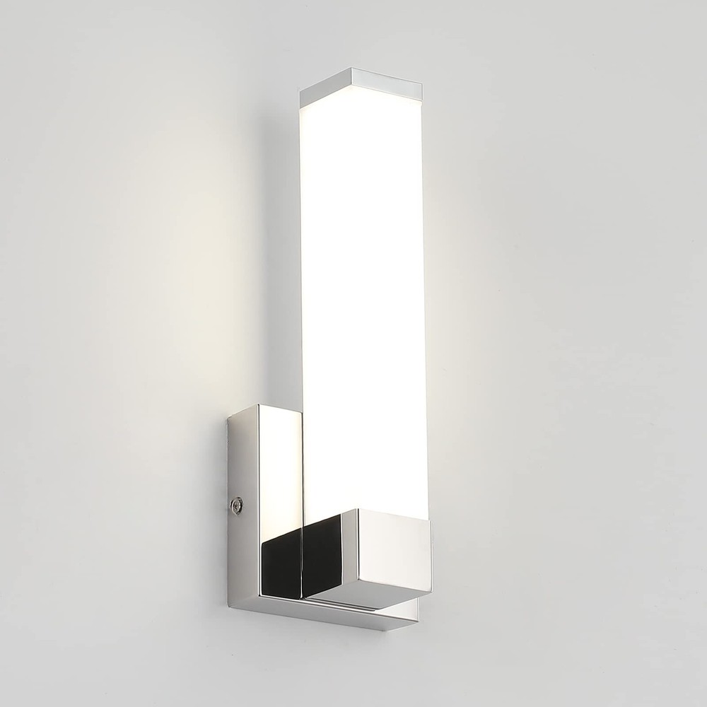 Chrome Wall Lights for Bedroom Modern Indoor LED Hallway Sconces Corner Light...