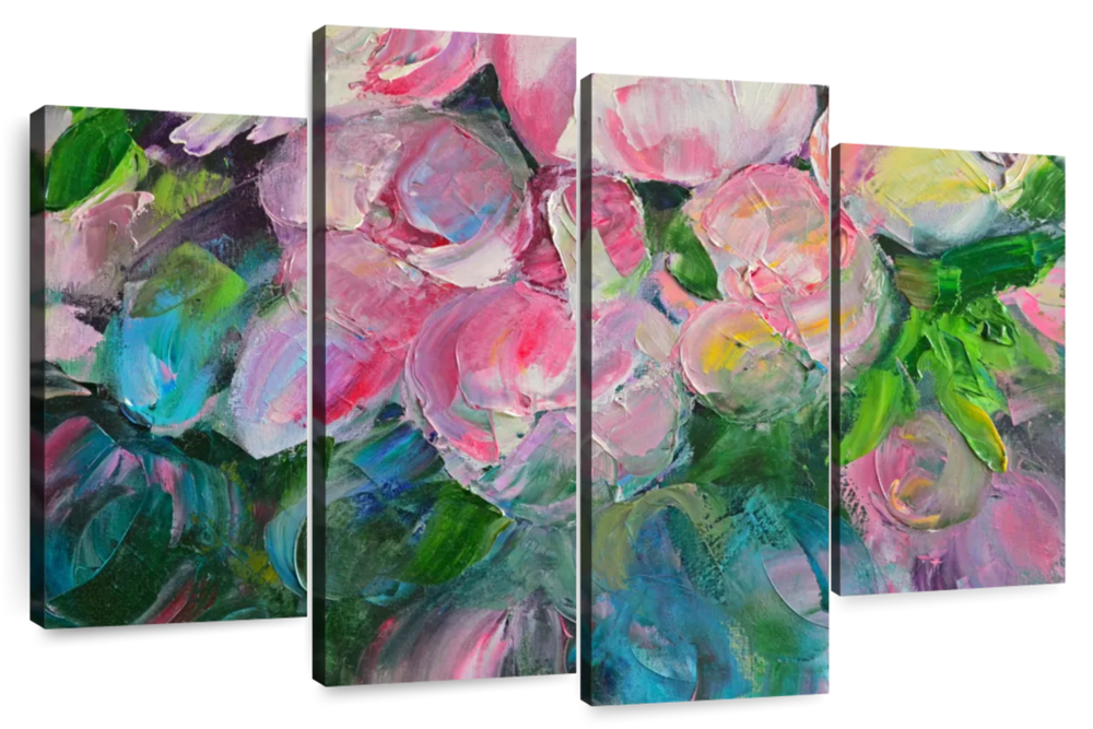 Abstract Peonies Wall Art