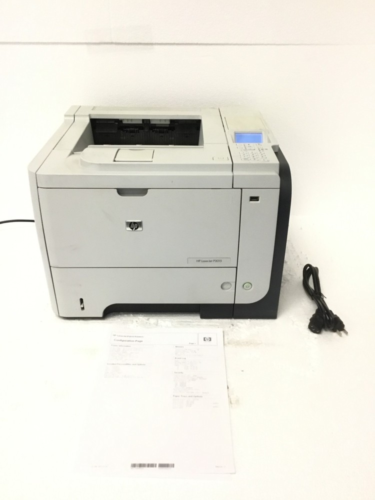HP LaserJet P3015 CE528A Mono Laser Printer Duplex Network USB 82,030 Pages WORK