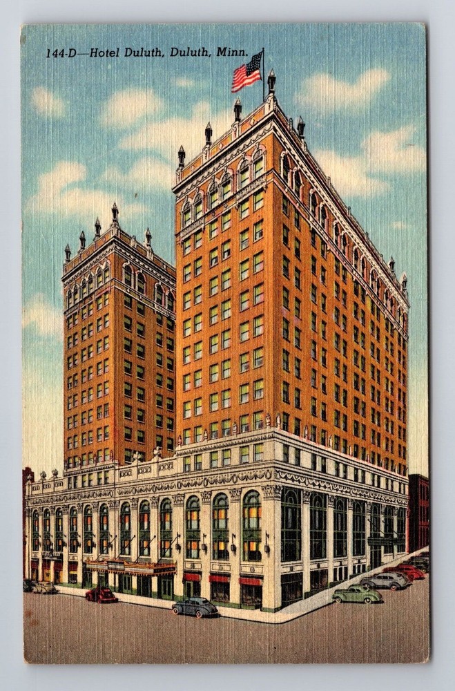 Duluth MN-Minnesota, Hotel Duluth, Advertising, Antique, Vintage Postcard