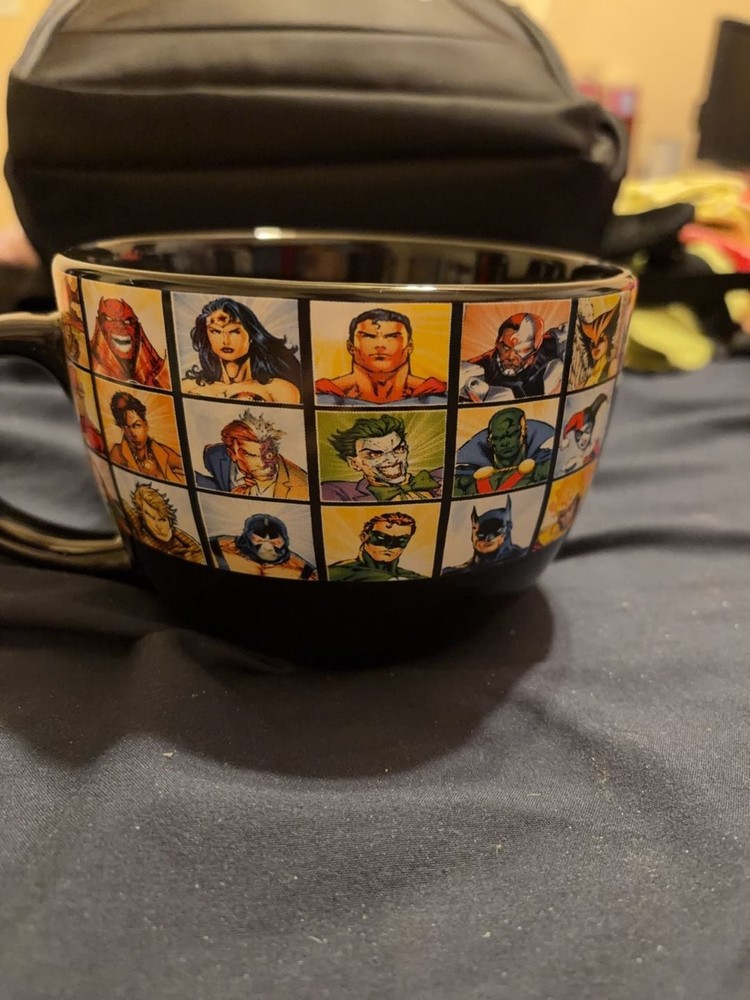 Silver Buffalo DC Comics Justice League 24 oz. Ceramic Soup Mug